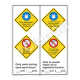 Non-Swimmers Wear Life Jackets Sign (WSS2269-53b-esm) )