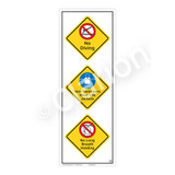 No Diving Sign (WSS2323-54b-e) )