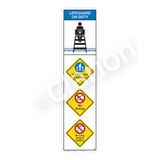 Lifeguard on Duty/Watch Your Children Sign (WSS2408-09b-e) )
