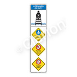 Lifeguard on Duty/Watch Your Children Sign (WSS2410-09b-e) )
