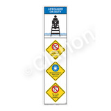 Lifeguard on Duty/No Diving in Shallow Water Sign (WSS2412-09b-e) )