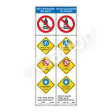 No Lifeguard on Duty/Watch Your Children Sign (WSS2451-47b-esm) )