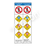 No Lifeguard on Duty/Watch Your Children Sign (WSS2454-47b-esm) )