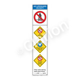 No Lifeguard on Duty/No Diving Sign (WSS2455-46b-e) )