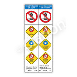 No Lifeguard on Duty/No Diving Sign (WSS2455-47b-esm) )