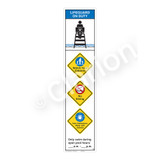 Lifeguard on Duty/Watch Your Children Sign (WSS2457-46b-e) )