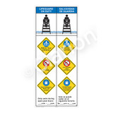 Lifeguard on Duty/Watch Your Children Sign (WSS2457-47b-esm) )