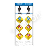 Lifeguard on Duty/Watch Your Children Sign (WSS2458-47b-esm) )