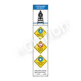 Lifeguard on Duty/Watch Your Children Sign (WSS2459-46b-e) )