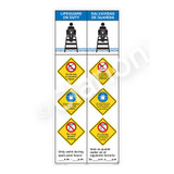 Lifeguard on Duty/No Diving Shallow WaterSign (WSS2462-47b-esm))