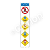 No Lifeguard on Duty/Watch Your Children Sign (WSS2501-11b-e) )