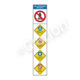 No Lifeguard on Duty/Watch Your Children Sign (WSS2502-11b-e) )