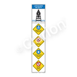 Lifeguard on Duty/Watch Your Children Sign (WSS2503-11b-e) )
