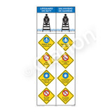 Lifeguard on Duty/Watch Your Children Sign (WSS2503-12b-esm) )