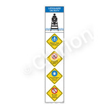 Lifeguard on Duty/Watch Your Children Sign (WSS2504-11b-e) )