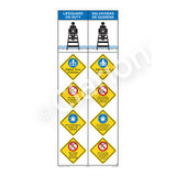 Lifeguard on Duty/Watch Your Children Sign (WSS2504-12b-esm) )