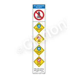 No Lifeguard on Duty/Watch Your Children Sign (WSS2551-48b-e) )