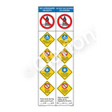 No Lifeguard on Duty/Watch Your Children Sign (WSS2552-49b-esm) )