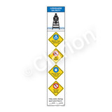 Lifeguard on Duty/Watch Your Children Sign (WSS2553-48b-e) )