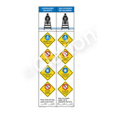 Lifeguard on Duty/Watch Your Children Sign (WSS2553-49b-esm) )