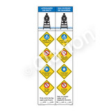 Lifeguard on Duty/Watch Your Children Sign (WSS2554-49b-esm) )