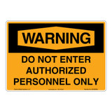 Warning/Do Not Enter Sign (OS1026WH-)