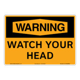 Warning/Watch Your Head Sign (OS1029WH-)