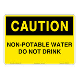 Caution/Non-Potable Water Sign (OS1034CH-)
