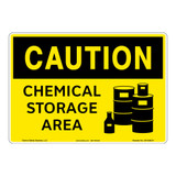 Caution/Chemical Storage Sign (OS1039CH-)