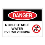 Danger/Non-Potable Water Sign (OS1065DH-)