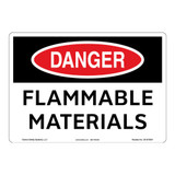 Danger/Flammable Materials Sign (OS1075DH-)