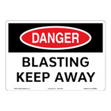 Danger/Blasting Keep Away Sign (OS1098DH-)