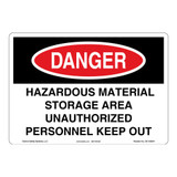 Danger/Hazardous Material Sign (OS1100DH-)