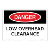 Danger/Low Overhead Clearance Sign (OS1106DH-)