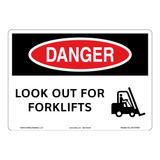 Danger/Look Out for Forklifts Sign (OS1107DH-)