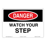 Danger/Watch Your Step Sign (OS1114DH-)
