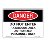 Danger/Do Not Enter Sign (OS1125DH-)
