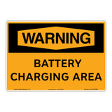 Warning/Battery Charging Area Sign (OS1130WH-)