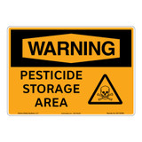 Warning/Pesticide Storage Area Sign (OS1132WH-)