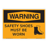 Warning/Safety Shoes Sign (OS1137WH-)
