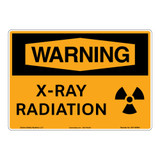 Warning/X-Ray Radiation Sign (OS1148WH-)