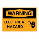 Warning/Electrical Hazard Sign (OS1156WH-)