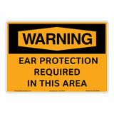 Warning/Ear Protection Sign (OS1165WH-)