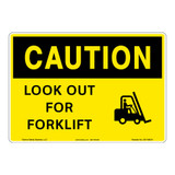 Caution/Look Out for Forklift Sign (OS1189CH-)