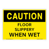 Caution/Slippery When Wet Sign (OS1202CH-)