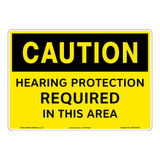 Caution/Hearing Protection Required Sign (OS1214CH-)