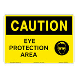 Caution/Eye Protection Area Sign (OS1225CH-)
