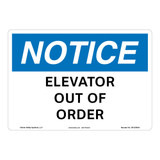 Notice/Elevator Out of Order Sign (OS1233NH-)