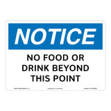 Notice/No Food or Drink Sign (OS1238NH-)