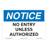 Notice/No Entry Sign (OS1252NH-)